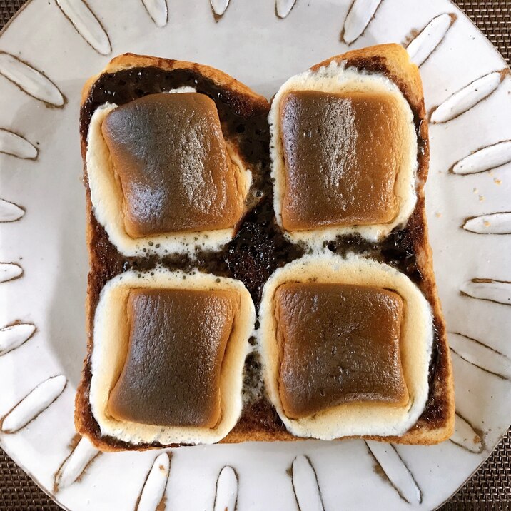 チョコマシュマロトースト☆簡単おやつに朝食に